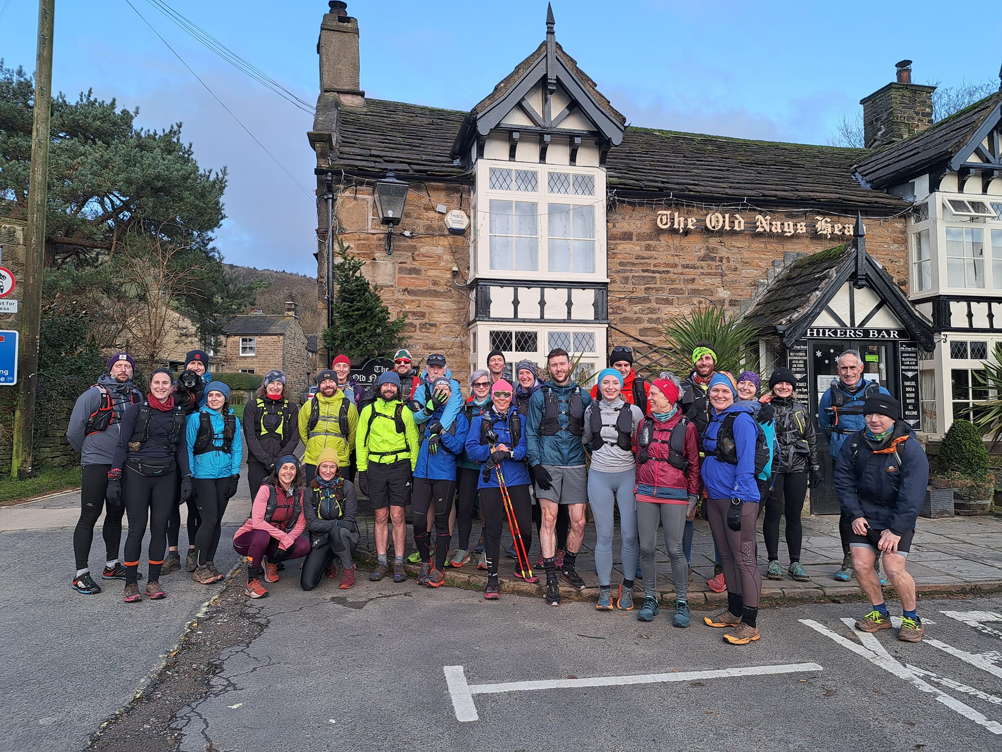 30 runners for a social run on Kinder